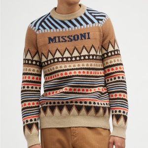 MISSONI
Men's Geometric Ski Knit Sweater - NWT